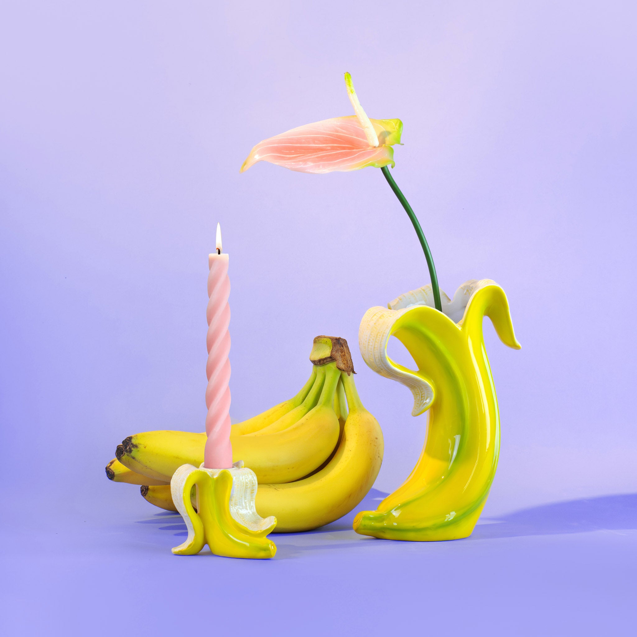 Banana Romance Candle Holder