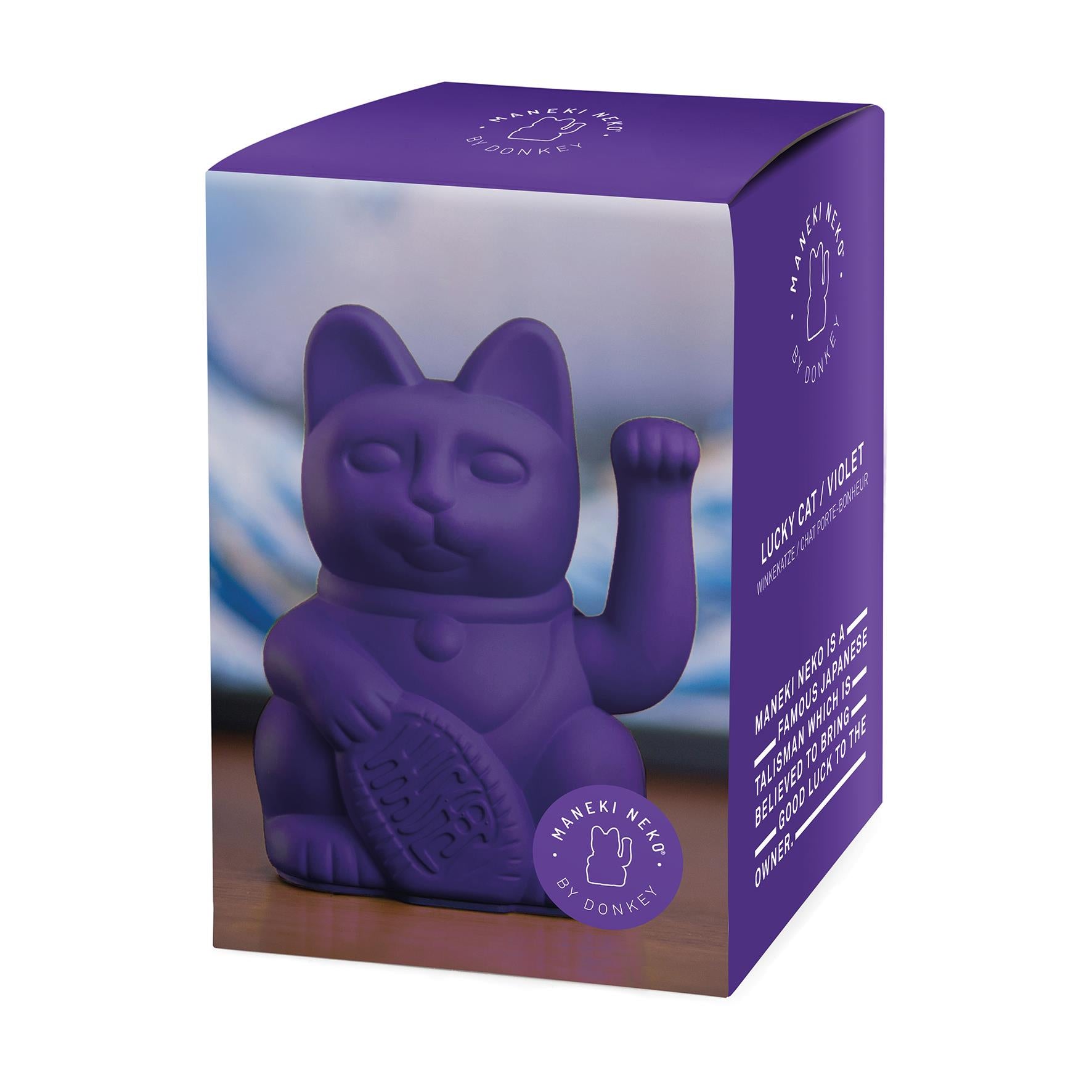 Winkekatze Violett Packageshot