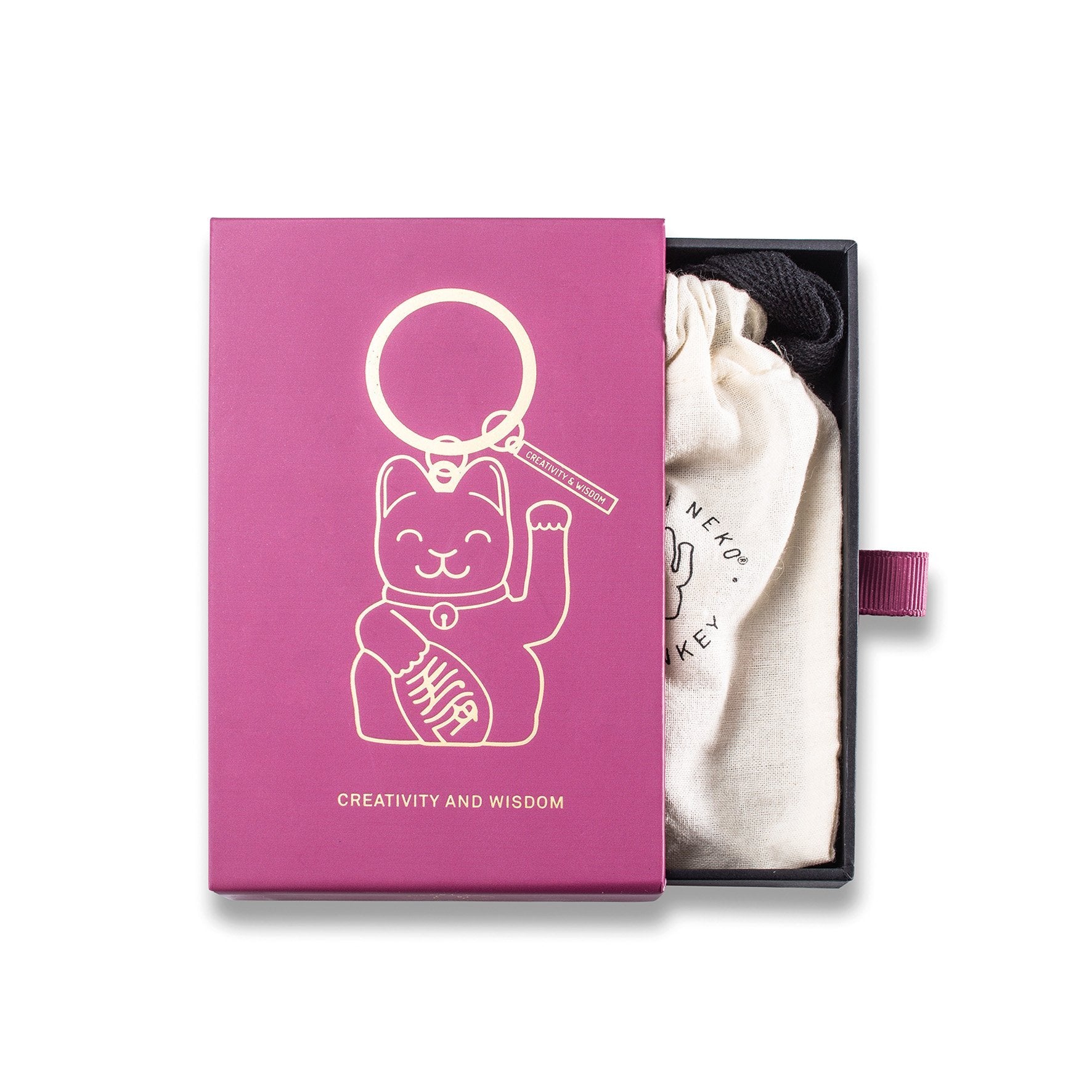 MANEKI NEKO Keyring Purple