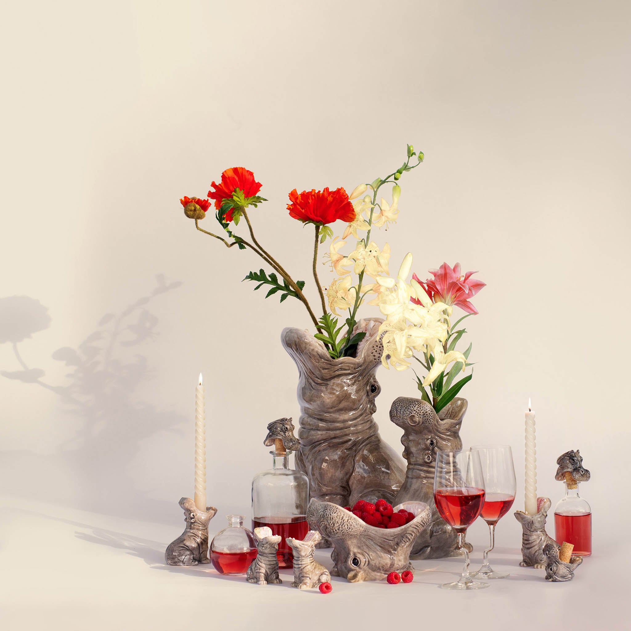 Hungry Hippos Candleholder