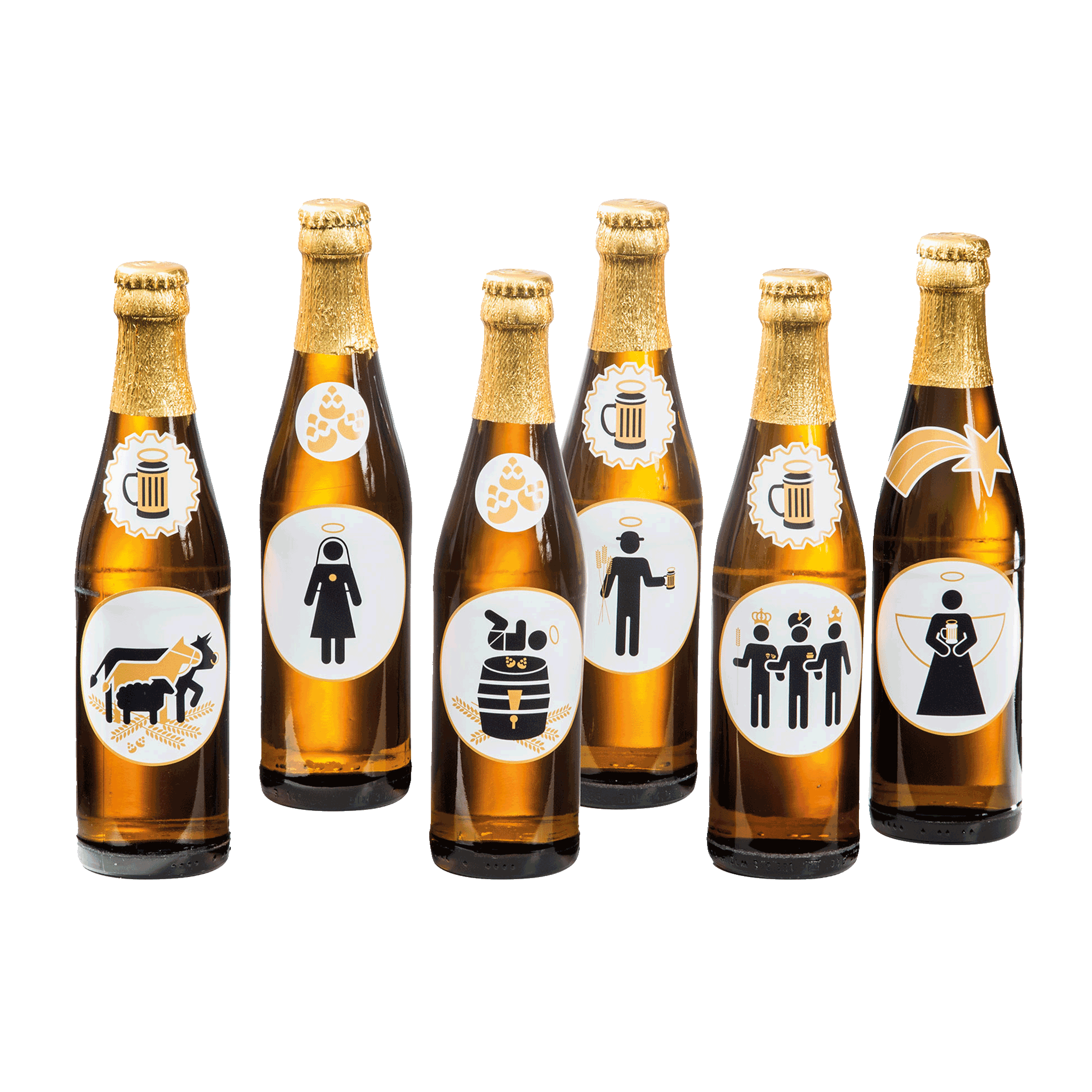 Holy 6 Pack Sticker Set incl. carrier