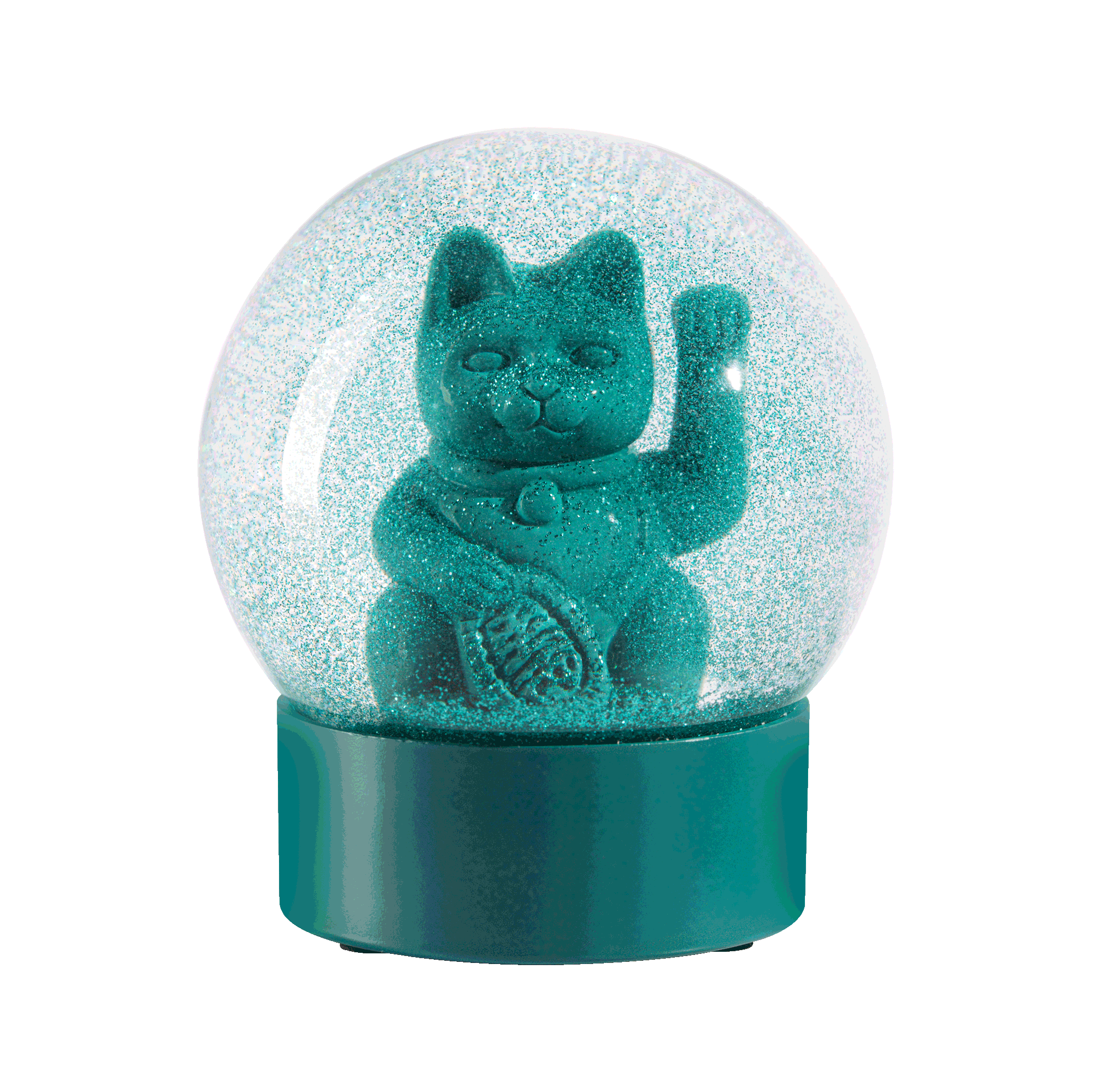Maneki Neko Lucky Globe Green