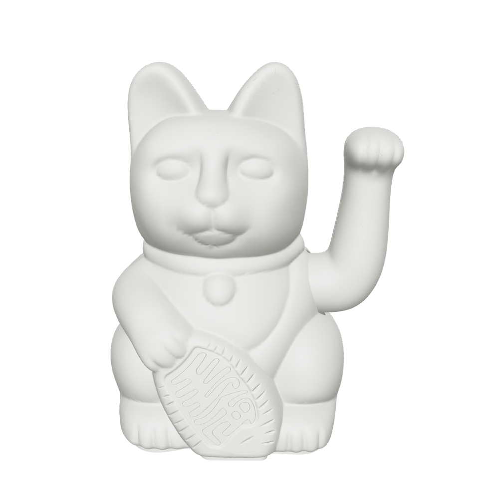 Winkekatze Weiß 3D Modell